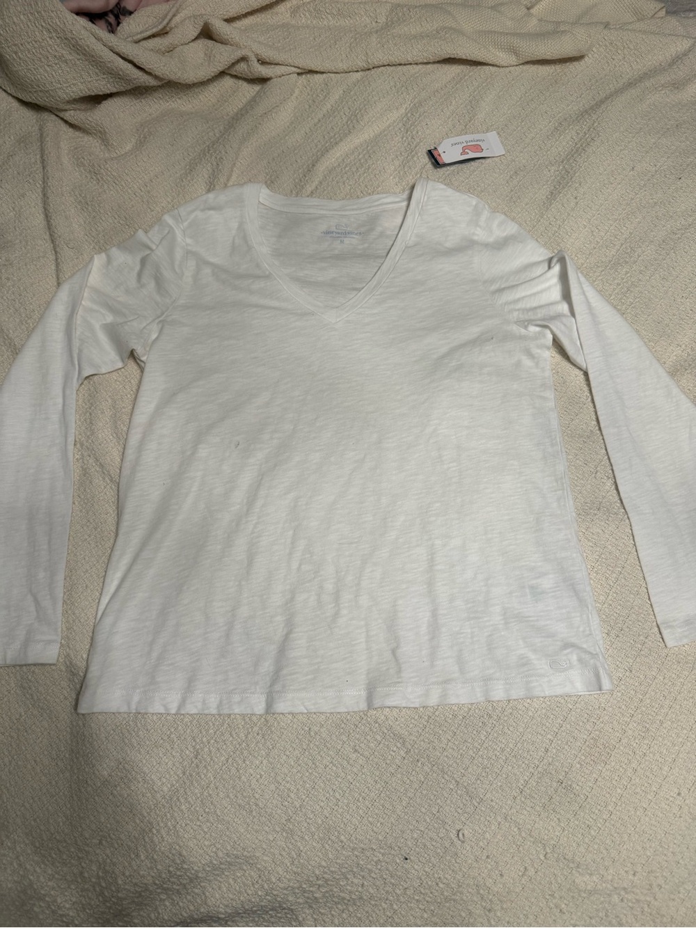 Women's Classic V-Neck Long Sleeve Tee - Vineyard